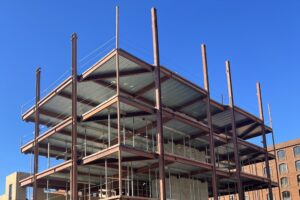 Construction of the upper floors of the Digby